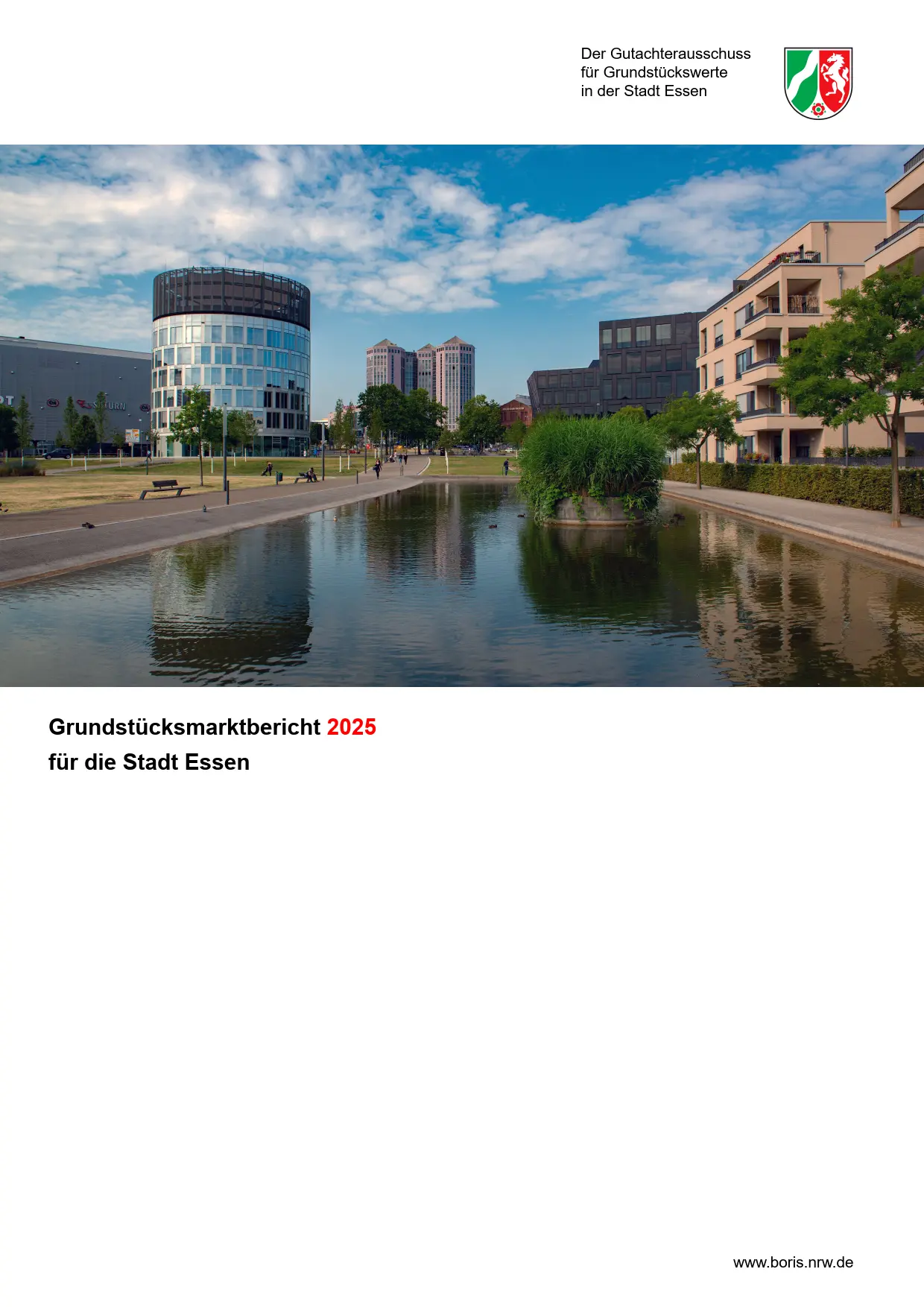 Deckblatt Grundstücksmarkbericht 2025